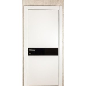Межкомнатная дверь Gradius 600х2030 белая со вставкой лучшая модель в Ровно
