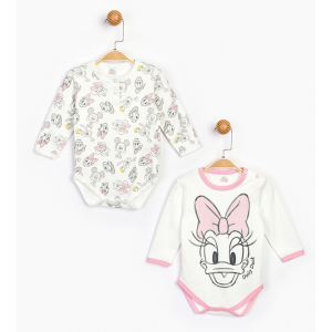 Боді Disney Minnie Mouse MN16077 86-92 см 2 шт Біло-рожеве (8691109822390) ТОП в Рівному