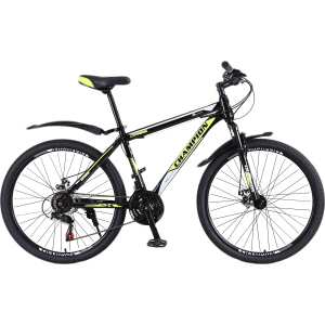 Велосипед Champion Spark 29" 19.5" Black-neon yellow-white (29ChWS21-003251) краща модель в Рівному