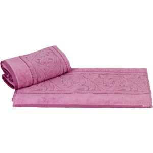 Махровое полотенце с жаккардовым бордюром Hobby Sultan 70x140 Pink (8693675947552) лучшая модель в Ровно