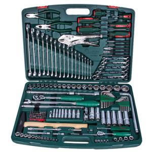 Набір інструментів Hans Tools 1/2" та 1/4" 158 предметів (TK-158V) краща модель в Рівному