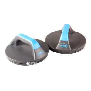 Упори для віджимання LiveUp Push Up Pro 19.5х9 см Blue-Grey (LS9411) ТОП в Рівному