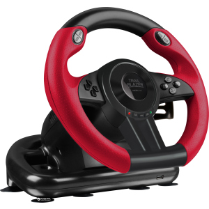 Дротове кермо SPEEDLINK Trailblazer Racing Wheel PC/Xbox One/PS3/PS4 Black/Red (SL-450500-BK) краща модель в Рівному