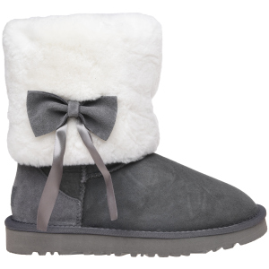 Угги UGG Classic Short Fur Bow 117013 41 Grey ТОП в Ровно