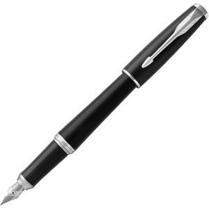 Ручка перова Parker Urban 17 Muted Black CT FP F Чорна Чорно-сріблястий корпус (30 111) ТОП в Рівному