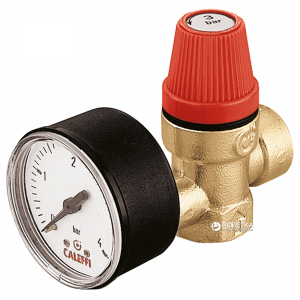 купити Мембранний клапан CALEFFI з отвором для манометра CALEFFI 1/2"х1/2" ВВ (313432)