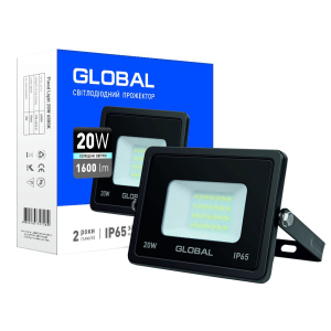 Прожектор Global LED Flood Light 20W 6000K (1-GBL-02-LFL-2060) лучшая модель в Ровно