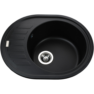 Кухонна мийка GLOBUS LUX Arno 620х500 чорний (000020962) краща модель в Рівному