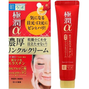 Ліфтинг крем-концентрат для очей та носогубних складок Hada Labo Gokujyun Alpha Special Wrinkle Cream 30 г (4987241148615) краща модель в Рівному