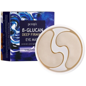 Супер укрепляющие патчи под глаза Petitfee B-Glucan Deep Firming Eye Mask с бета-глюканом 60 шт (8809508850504)