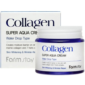 Зволожуючий крем FarmStay Collagen Super Aqua Cream з колагеном 80 мл (8809635230231) краща модель в Рівному