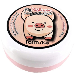 Ночная увлажняющая маска FarmStay Pig Collagen Aqua Jelly Pack со свинным коллагеном 100 мл (8809426957927)