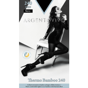 Колготки Argentovivo Thermo Bamboo 240 Den 2 р. Nero (8051403076132) в Рівному